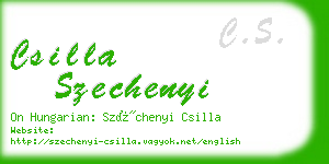 csilla szechenyi business card